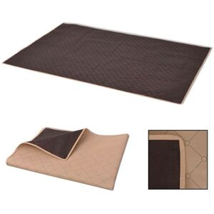 Hommoo - Picnic Blanket Beige and Brown 100x150 cm VD01005