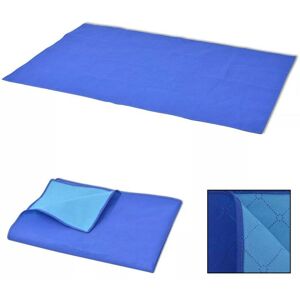 Hommoo - Picnic Blanket Blue and Light Blue 100x150 cm VD01007