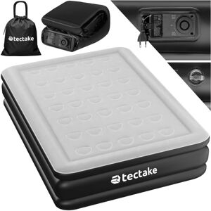 Tectake - Inflatable Mattress AirDreams with Electric Pump - Inflatable mattress, Air mattress, Camping mattress - 200 x 148 x 44 cm - black/white