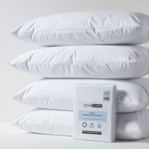 Homescapes - Waterproof Pillow Protectors 40 x 80 cm, Pack of 4 - White