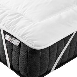 BELIANI Mattress Bed Topper Microfibre eu King Size 5ft3 Aizkorri - White