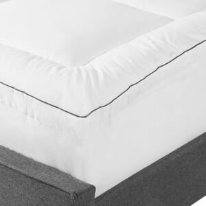 Beliani - Mattress Topper Protector Single Bed 90 x 200 cm Japara Cotton White Mulhacen - White