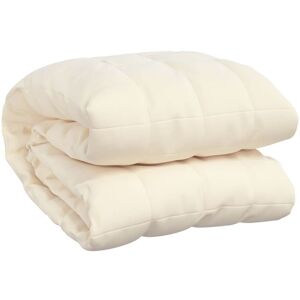 BERKFIELD HOME Mayfair Weighted Blanket Light Cream 200x230 cm 9 kg Fabric