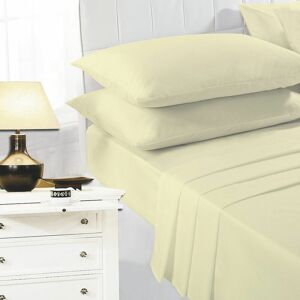 Easy Care Polycotton Fitted Sheet, Lemon, King - Night Zone