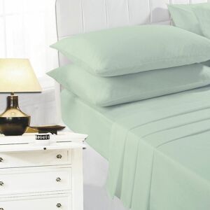 Night Zone - Easy Care Polycotton Flat Sheet, Mint, King