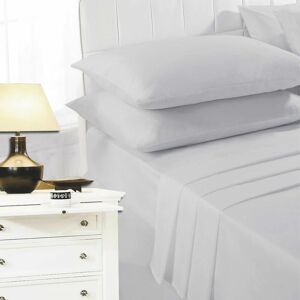 Night Zone - Easy Care Polycotton Sheet Set, Silver, Double