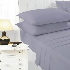 Night Zone - Easy Care Polycotton Sheet Set, Grey, Double