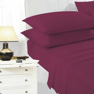 Night Zone - Easy Care Polycotton Sheet Set, Wine, King