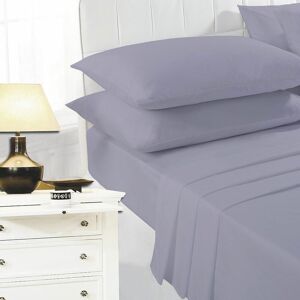 Night Zone - Easy Care Polycotton Sheet Set, Grey, Single