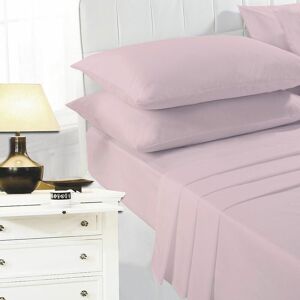 Night Zone - Easy Care Polycotton Valance Sheet, Pink, King