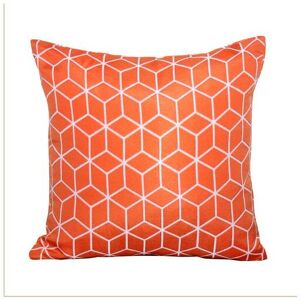 A-MIR Geometric Scatter Outdoor Cushion - Pack of 2 - Polyster - H10 x W45 x L45 cm - Orange