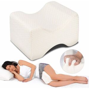 TINOR Orthopedic Knee Pillow, Ergonomic Leg Pillow for Hips, Back, Legs, Knees, Perfect Choice for Side Sleeping-White