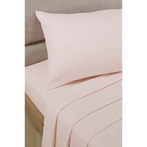 RAPPORT HOME Percale Flat Sheet - Pink - King - Multicoloured