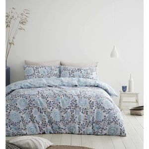 Cabana Teal King Size Duvet Cover Set 100% Cotton Reversible Bed Set - Multicoloured - Pineapple Elephant