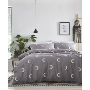 Crescent Tufted Twilight Duvet Cover Sets Grey Single Bedding Bed Set Bedroom - Grey - Portfolio Home