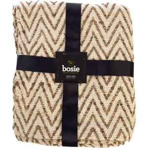 Bosie Beige Woven Chevron Throw - Premier Housewares