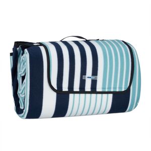 Relaxdays - xxl Picnic Blanket, Aluminium Coating, Folding Beach Rug with Handle, 200x300 cm, Soft, Multicoloured