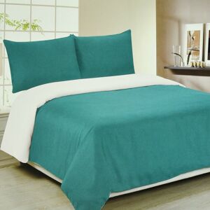 ASAB Reversible Duvet Cover With Pillowcases Set Bedding Quilt Cotton King green