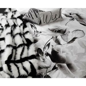 Rita Ora - Bedding Bedding Elira Duvet Cover - White/Black - Double - White