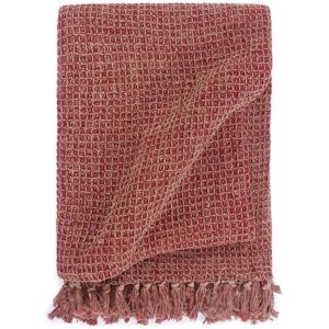 Berkfield Home - Royalton Throw Cotton 125x150 cm Burgundy