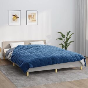 Berkfield Home - Royalton Weighted Blanket Blue 200x225 cm 9 kg Fabric