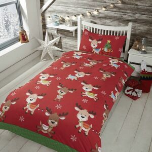 Rapport Home - Rudolph and Friends Single Duvet Cover - Multicoloured