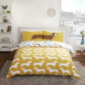 Rapport Home - Sausage Dog - Duvet Cover Set - Single - Multicoloured