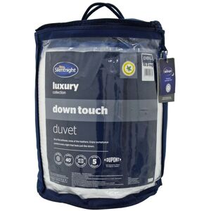 Down Touch Duvet 10.5 Tog Double - Feather Feel, Warm Nights, Double Bed Size - Silentnight
