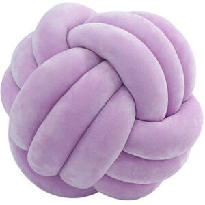 Neige - Small knot sofa cushion decorative cushion three-strand three-ball pillow(purple)