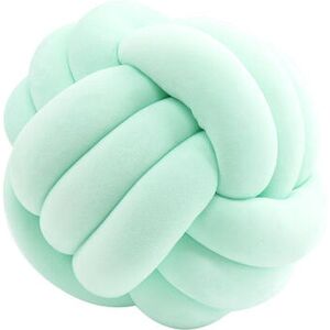 Neige - Small knot sofa cushion three-strand three-ball pillow decorative cushion(light green)