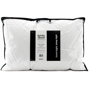 Surrey Down - Home White Duck Down Pillow, 2 Pack