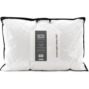 Surrey Down - Home White Goose Feather And Down Surround Pillows, 2 Pack