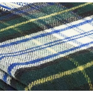 Tweedmill Textiles - Throw Blanket 100% Pure New Wool British Made Tartan Dress Gordon - Multicoloured