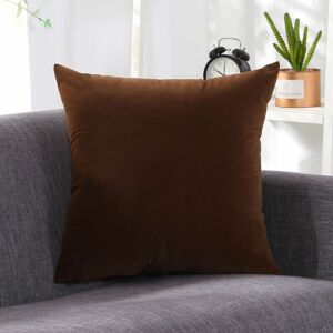 LANGRAY Throw Pillow Case, Colorful Multi-Color Optional Soft Plain Cushion Solid Pillow Sofa Cushion Office Cushion Pillow Cover 40x40CM(With Insert) - Dark