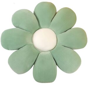 PESCE Throw Pillow Cushion Daisy Flower Throw Pillow Soft Seating Plush Pillow Green Floor green 4040cm