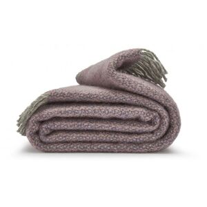 Tweedmill Textiles - Tweedmill Lifestyle Illusion Blanket/ Throw - Lavender - 150cm x183cm - 100% New Pure Wool, Made in uk - Purple