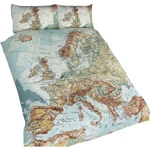 RAPPORT HOME Vintage European Map bedding set - single - Multicoloured