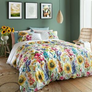 Sunflower Summer 100% Cotton Double Duvet Cover Set Bed Bedroom Bedding - Multi - Voyage Maison