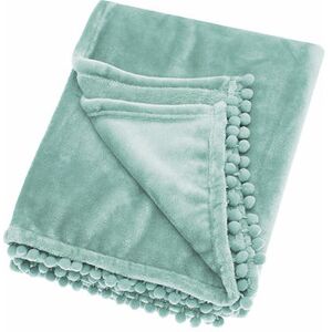 WALTON & CO Walton&co - Cashmere Touch Mint Fleece Throw