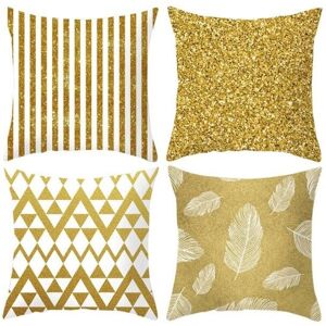 CYSLMUK 4 Pieces Nordic Modern Abstract Geometric or Series Polyester Home Decor Pillow Case Decorative Sofa Cushion