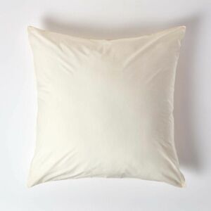 Homescapes - Cream Continental Egyptian Cotton Pillowcase 200 Thread Count, 80 x 80 cm - Cream