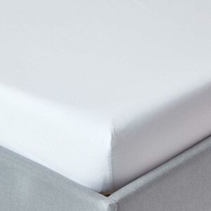 Homescapes - White Egyptian Cotton Deep Fitted Sheet 200 Thread Count, King - White