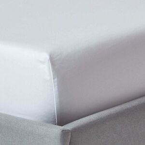 Homescapes - White Egyptian Cotton Fitted Sheet 1000 Thread Count, Double - White