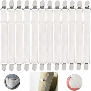 ODIPIE 12 elastic tensioners, bed sheet tensioners, elastic mattress clips, elastic fitted sheet tensioners, adjustable bed sheet clips for fitted sheets ODIPIE 12 elastic tensioners, bed sheet tensioners, elastic mattress clips, elastic fitted sheet tensioners, adjustable bed sheet clips for fitted sheets