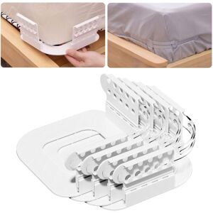 YS-YALOTRS 4-Pack Bed Sheet Support, Mounted Sheet Support Keeps Sheets Firm and Tight, Non-Slip Sheet Fasteners with Easy-to-Install Locking Strip, White YS-YALOTRS 4-Pack Bed Sheet Support, Mounted Sheet Support Keeps Sheets Firm and Tight, Non-Slip Sheet Fasteners with Easy-to-Install Locking Strip, White