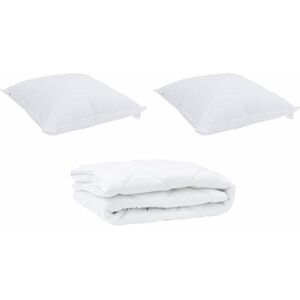 Vidaxl - Duvet Set with Pillow 3 pcs White 240 x 220 cm Microfiber Vidaxl - Duvet Set with Pillow 3 pcs White 240 x 220 cm Microfiber