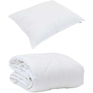 Duvet with Pillow White 140 x 220 cm Microfibre Vidaxl Duvet with Pillow White 140 x 220 cm Microfibre Vidaxl