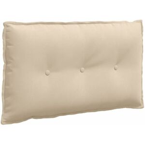 Back Pillow Cream 80 x 50 cm Microfibre Fabric vidaXL Back Pillow Cream 80 x 50 cm Microfibre Fabric vidaXL