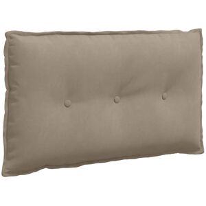 Back Pillow Taupe 80 x 50 cm Microfibre Fabric vidaXL Back Pillow Taupe 80 x 50 cm Microfibre Fabric vidaXL