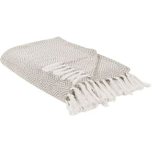 Beliani Toutli Bedspread - Cotton Geometric 220x240cm Taupe Beliani Toutli Bedspread - Cotton Geometric 220x240cm Taupe